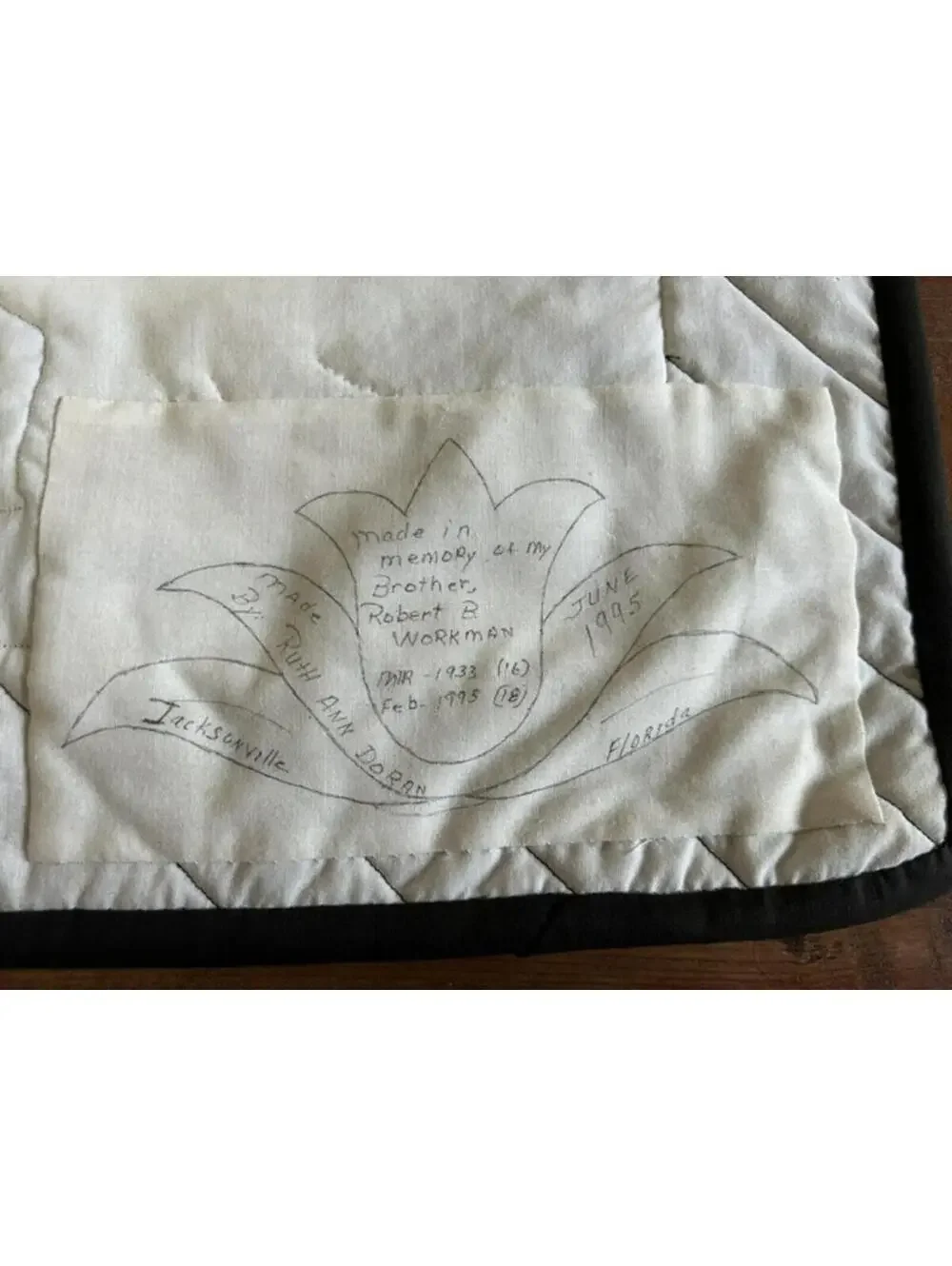 Handmade Quilted Angel Wall Hanging